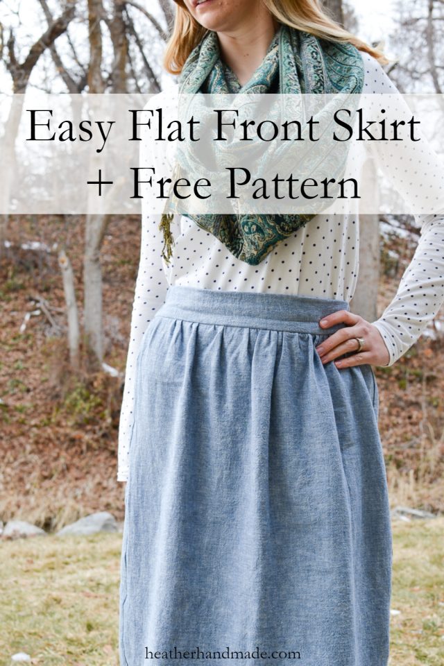 Sewing tutorial: Flat front skirt