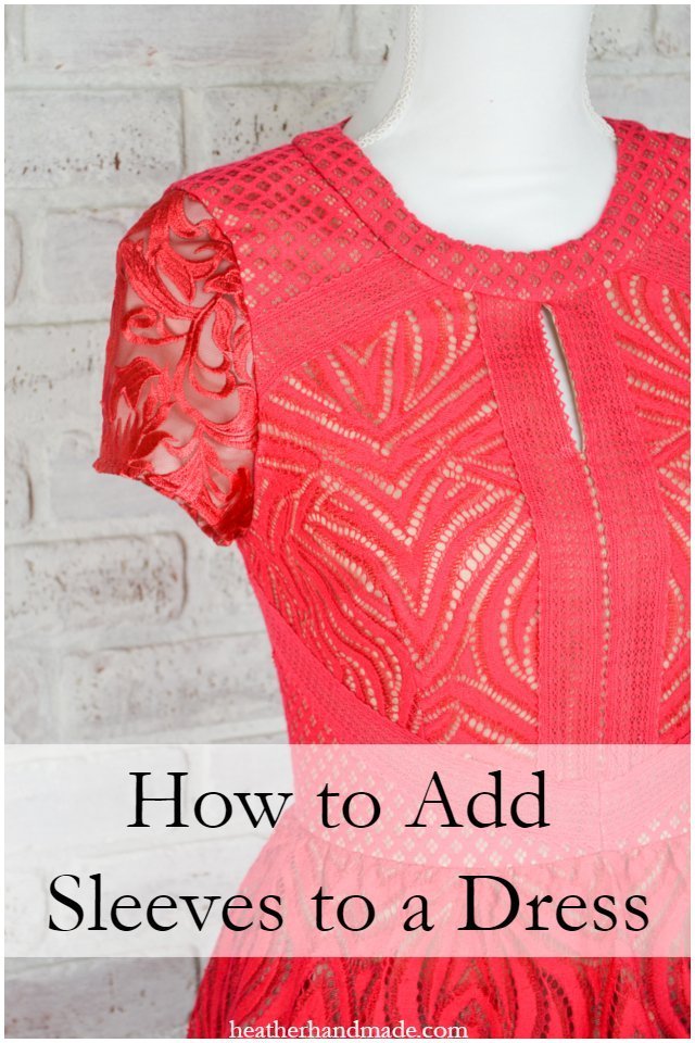 Sewing tutorial: Add sleeves to a store bought dress