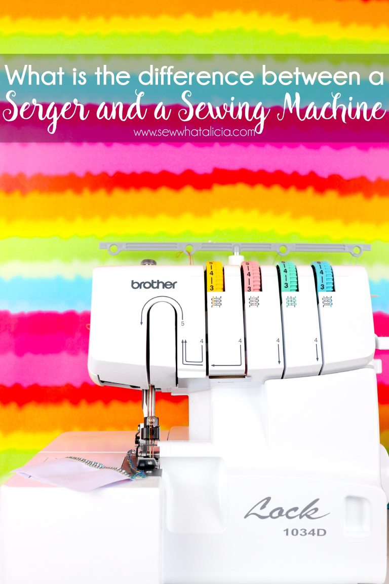 What is a sewing machine vs serger