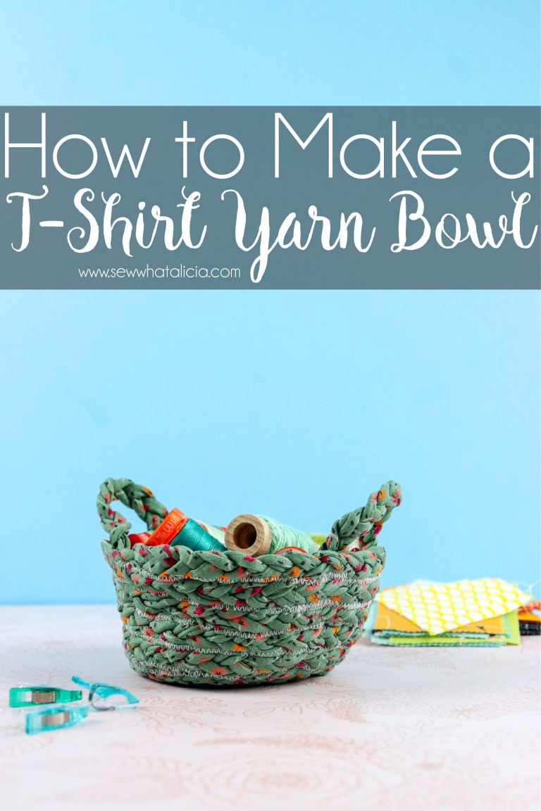 Sewing tutorial: T-shirt yarn bowl