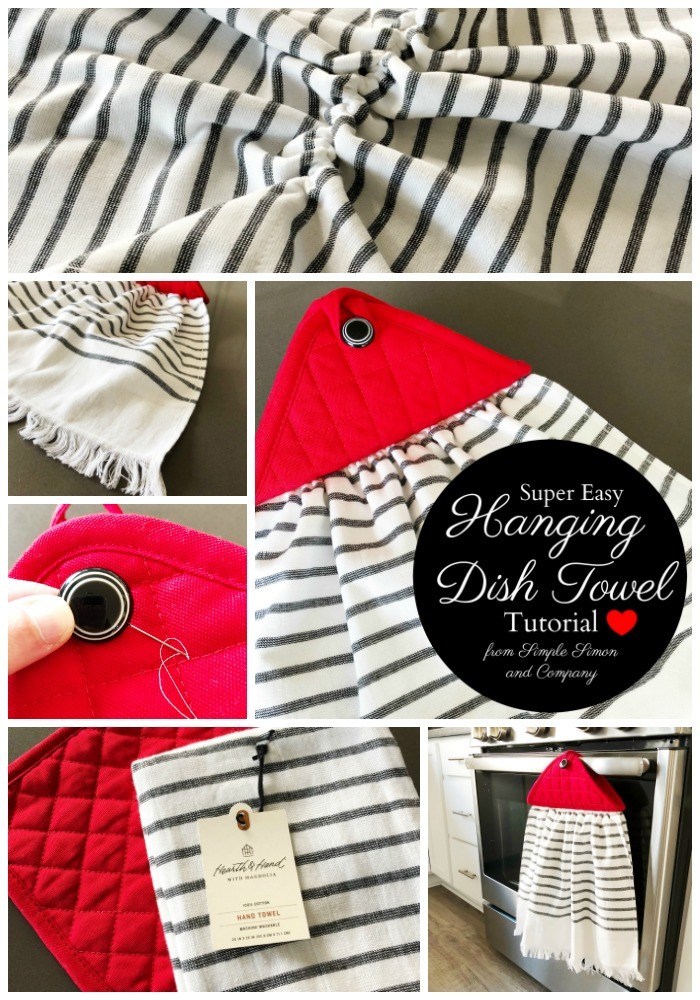 Sewing tutorial: Hanging dish towel