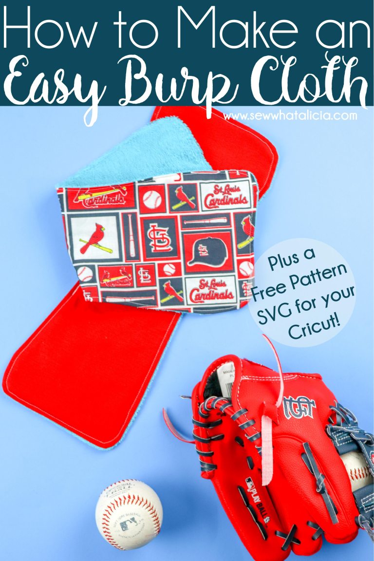 Free sewing pattern: Easy burp cloth