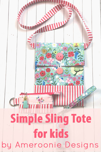 Sewing tutorial: Color block sling bag for kids