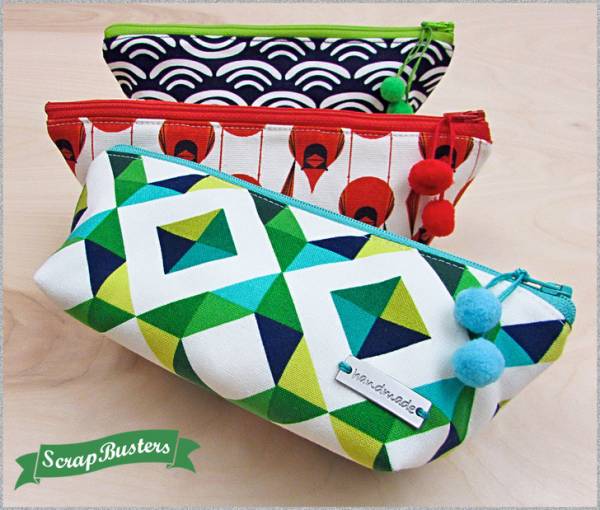 Sewing tutorial: Triangle zipper pouch