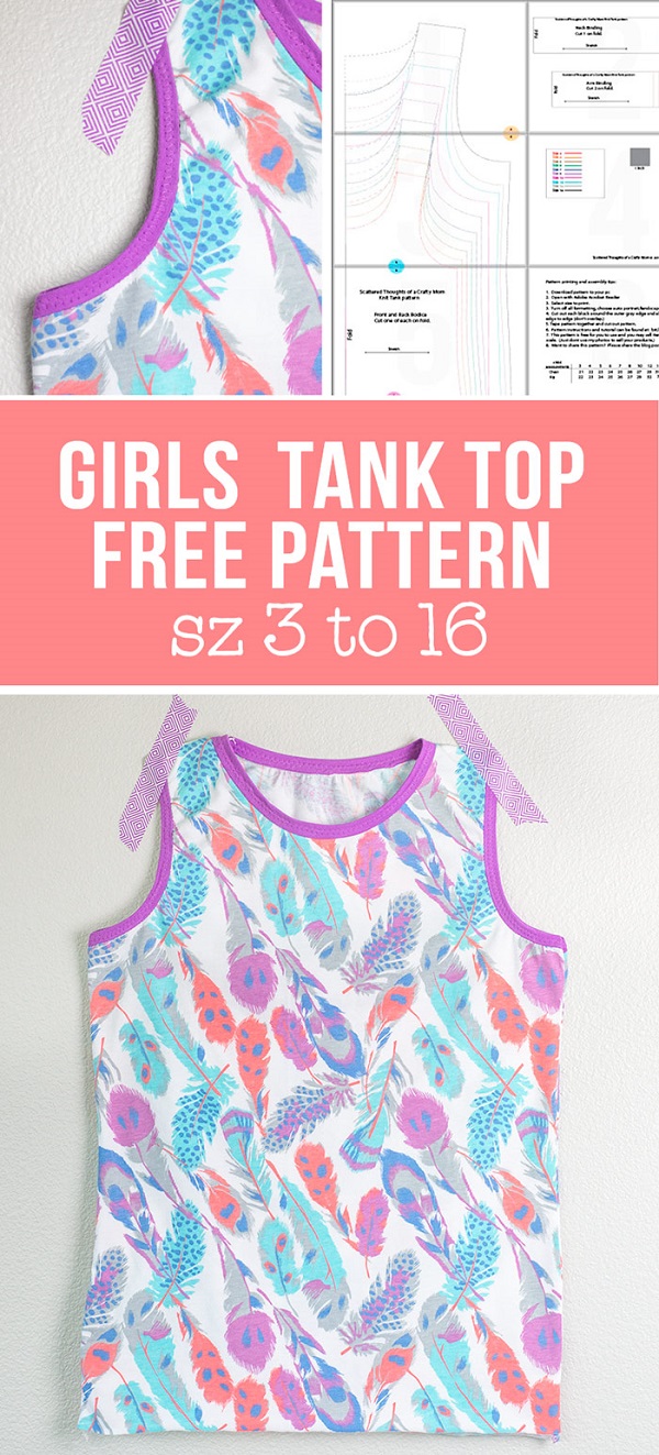 Free pattern: Girls tank top