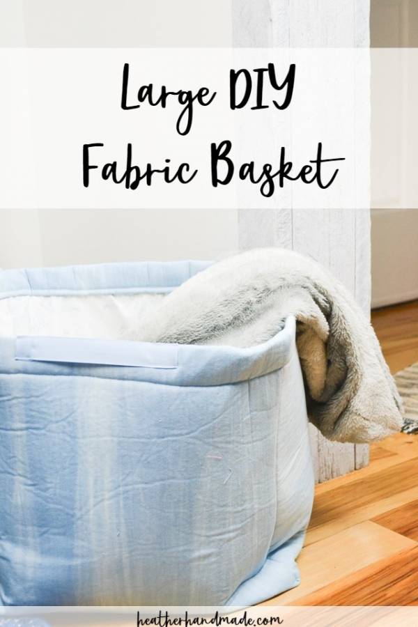 Sewing tutorial: Large fabric basket