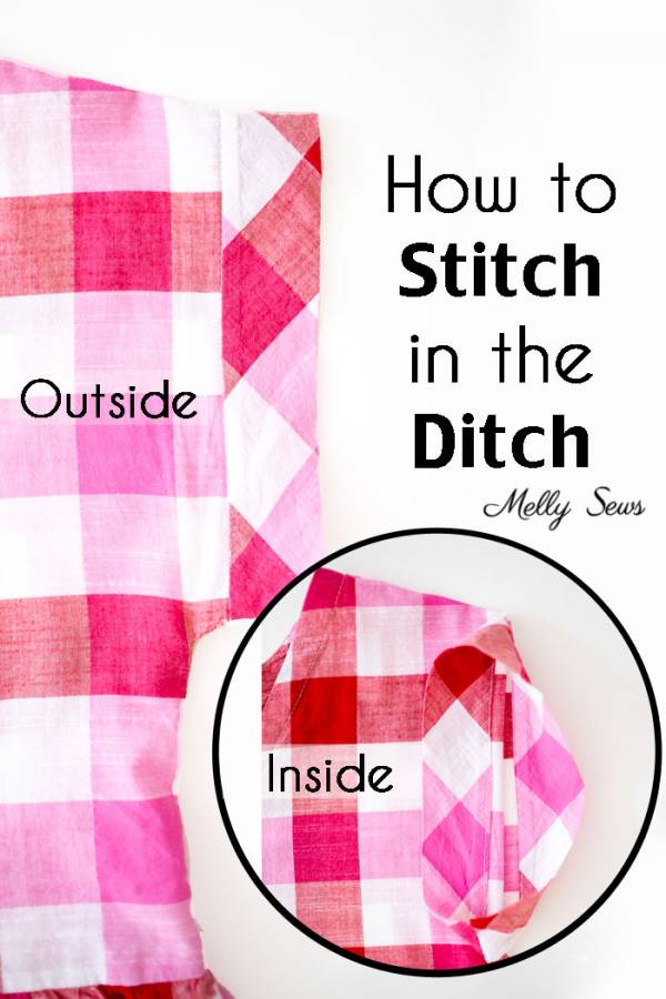 Sewing tutorial: Stitching in the ditch