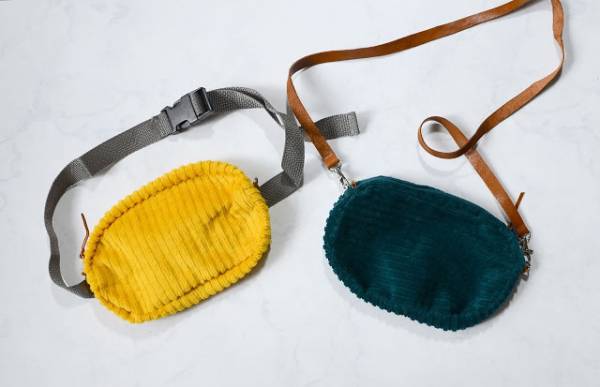 Sewing tutorial: Corduroy fanny pack or purse