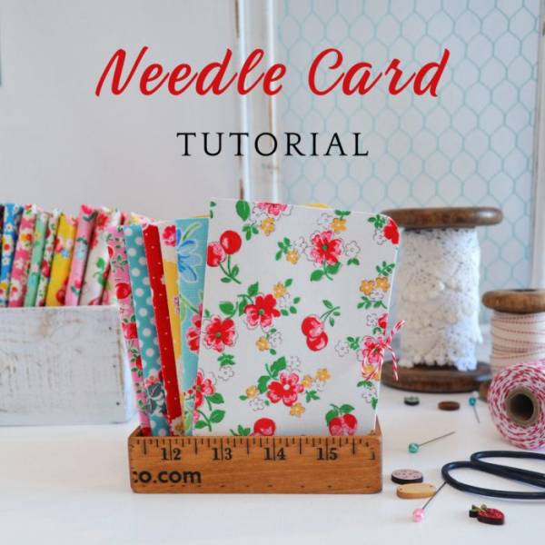 Sewing tutorial: Fabric covered needle book