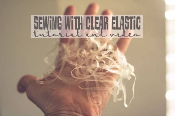 Sewing tutorial: Easy trick for sewing clear elastic in your serger