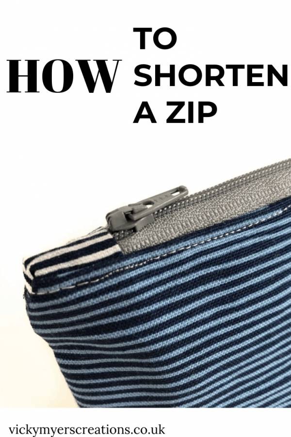 Sewing tutorial: How to shorten a zipper