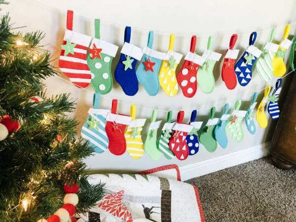Sewing tutorial: Christmas stocking Advent calendar