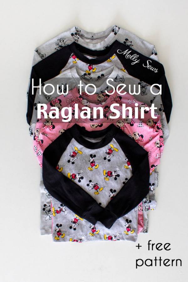 Sewing tutorial: Raglan sleeve pajama top for kids