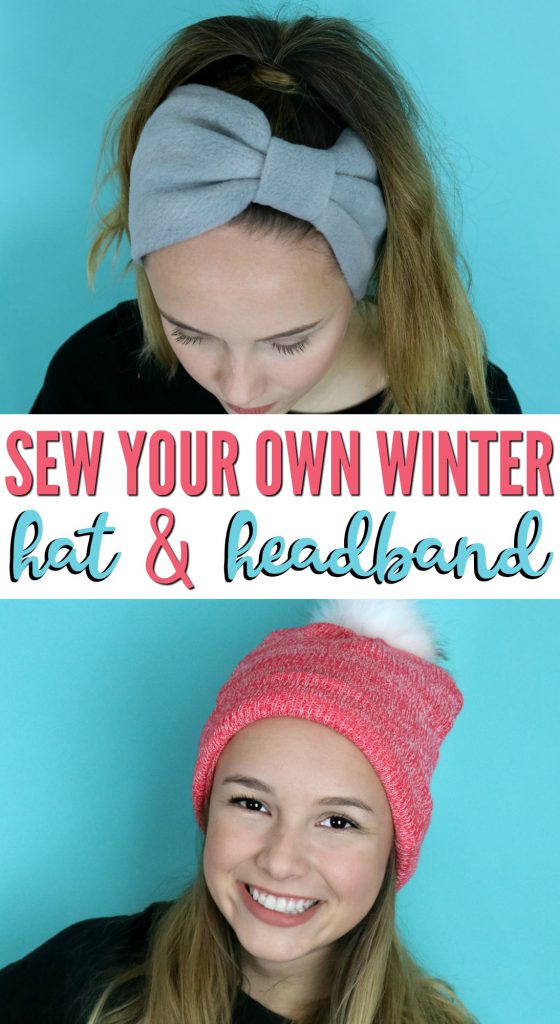 Sewing tutorial: Fleece winter hat and headband