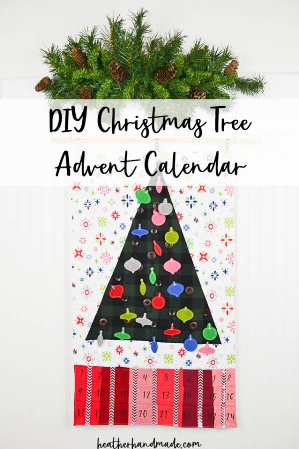 Sewing tutorial: Christmas tree Advent calendar