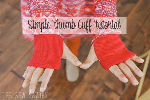 Sewing tutorial: Thumb hole cuffs