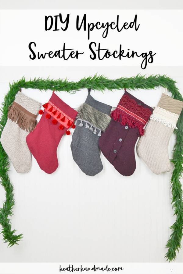 Sewing tutorial: Easy sweater stockings