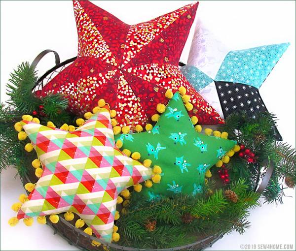 Sewing tutorial: Star shaped pillows