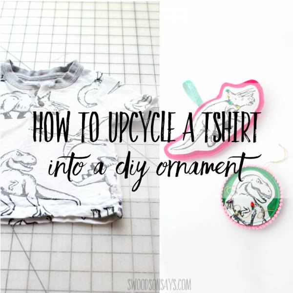 Sewing tutorial: Upcycled T-shirt Christmas ornaments