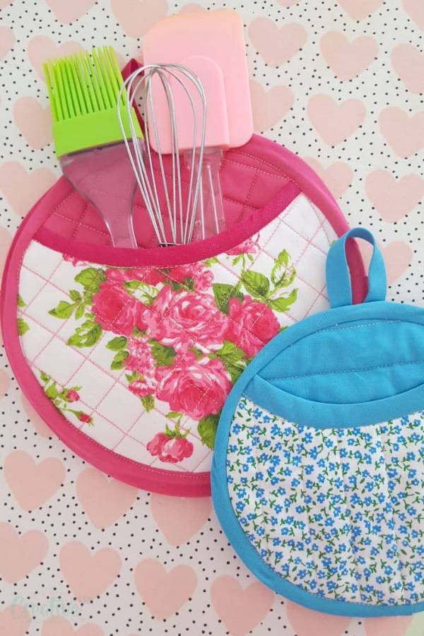 Sewing pattern: Quilted pot holders