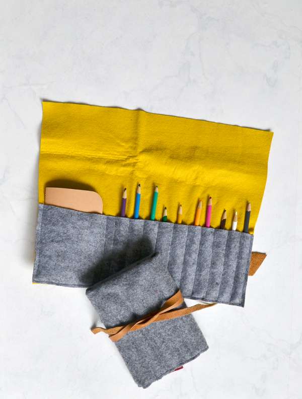 DIY sewing tutorial: Easy felt pencil case