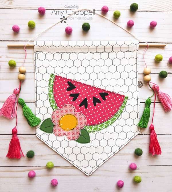 Cute Watermelon Summer Banner Free Sewing Pattern