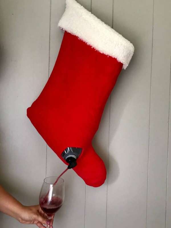 Christmas Stocking Wine Dispenser - DIY Sewing Tutorial