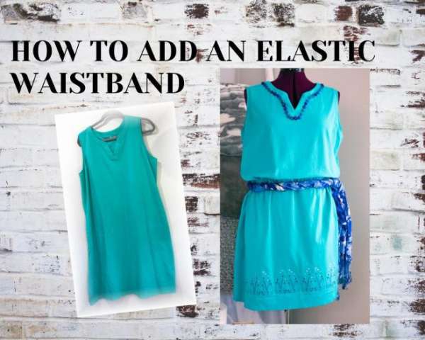 Add an Elastic Waistband to a Dress - DIY Sewing Tutorial