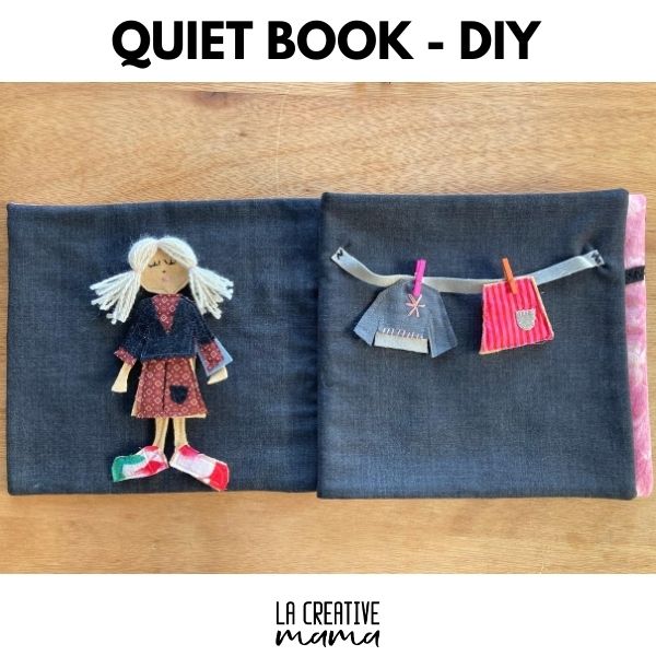 Doll Dress Up Quiet Book Page - Free Sewing Pattern