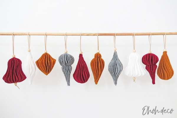 DIY Nordic Felt Ornaments Tutorial