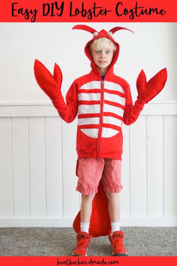 Lobster Costume from a Hoodie - DIY Sewing Tutorial