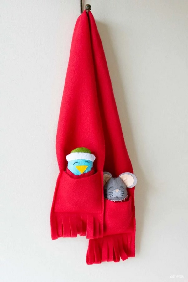 Easy Pocket Scarf for Kids - DIY Sewing Tutorial