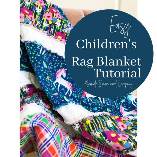 Easy Striped Rag Blanket - Sewing Tutorial