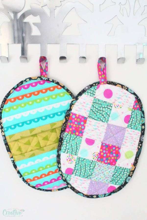 Quilted Pocket Potholder - DIY Sewing Tutorial