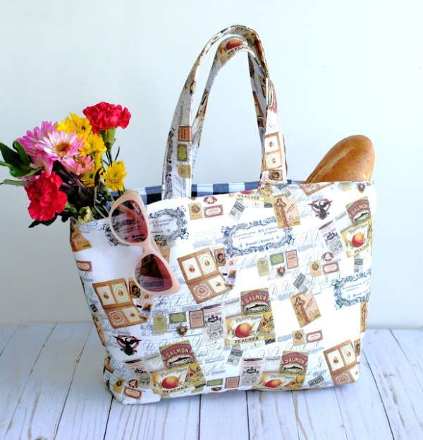 Reversible Tote Bag - Easy Sewing Tutorial