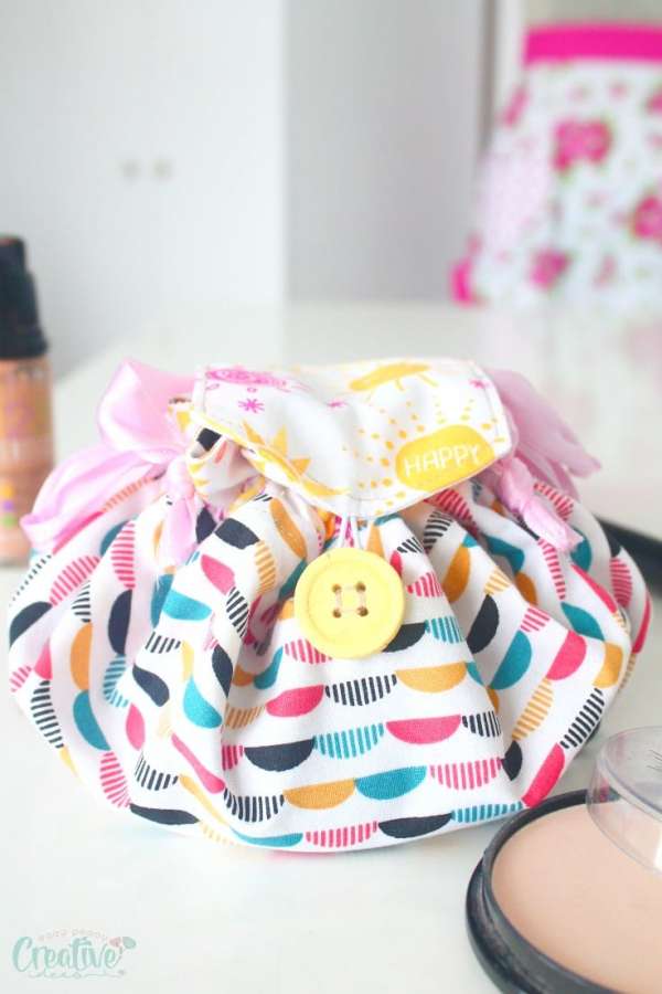 Drawstring Makeup Bag - Sewing Tutorial