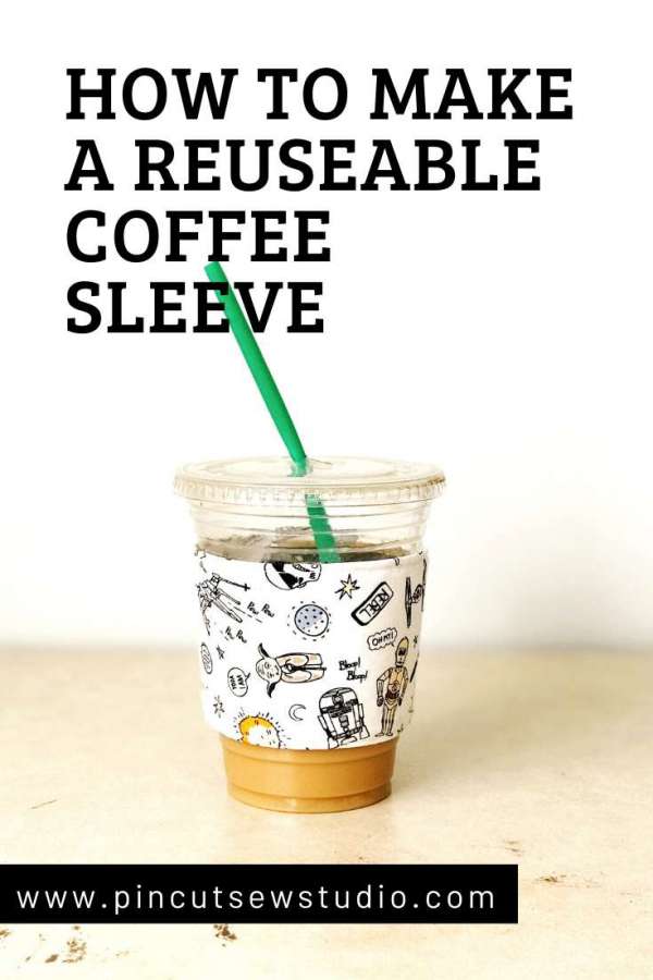 Reusable Fabric Coffee Sleeves - DIY Sewing Tutorial