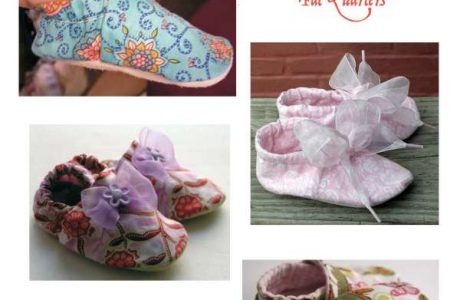 Baby shoes from fat quarters