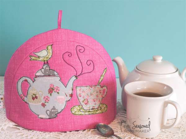 Tea Cozy with Teapot Applique - Free Sewing Pattern