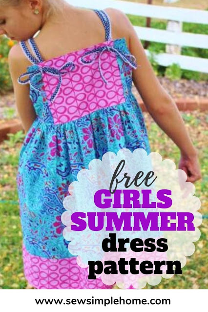 Girls' Summer Sundress - Free Sewing Pattern