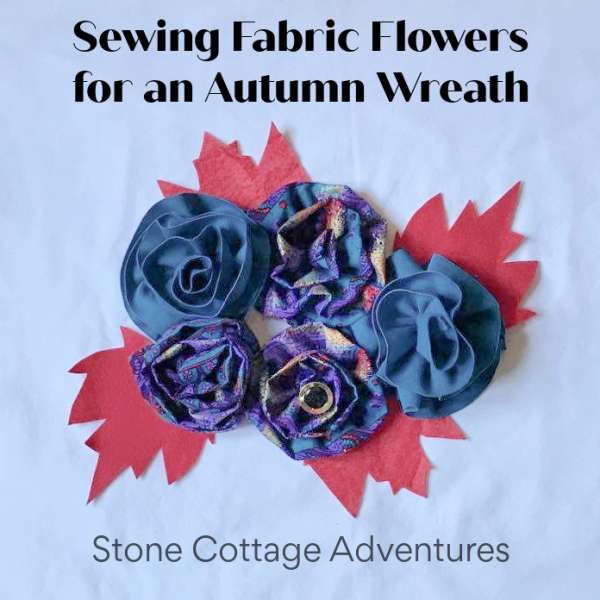 Gathered Fabric Flowers Sewing Tutorial