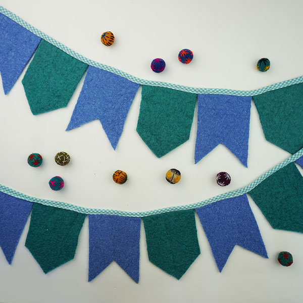 Upcycled Wool Felt Banner Sewing Tutorial