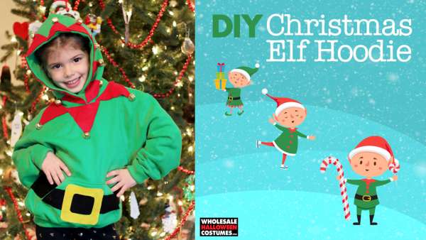 No-Sew Elf Hoodie DIY Tutorial