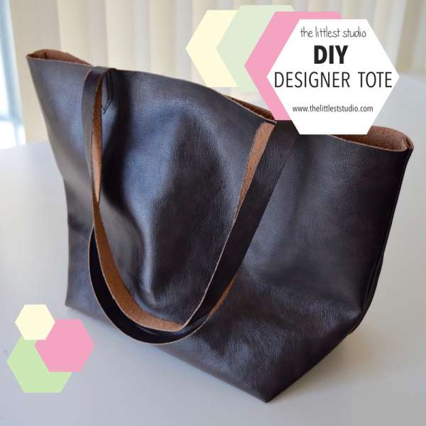 Boxy Leather Tote Sewing Tutorial