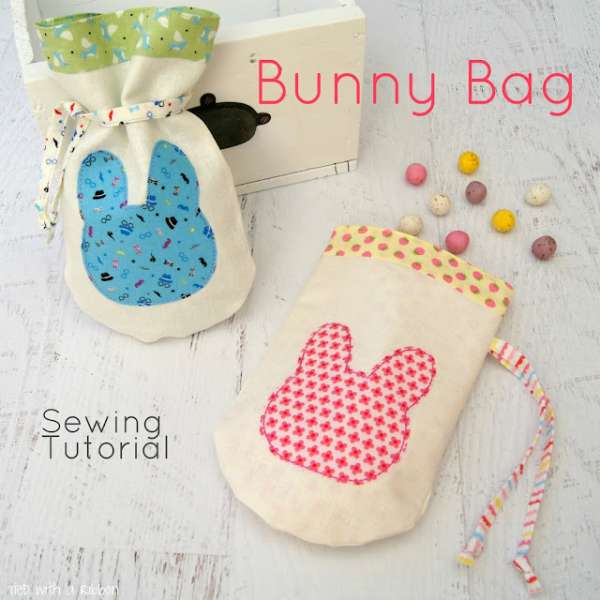 Applique Bunny Treat Bag Sewing Tutorial