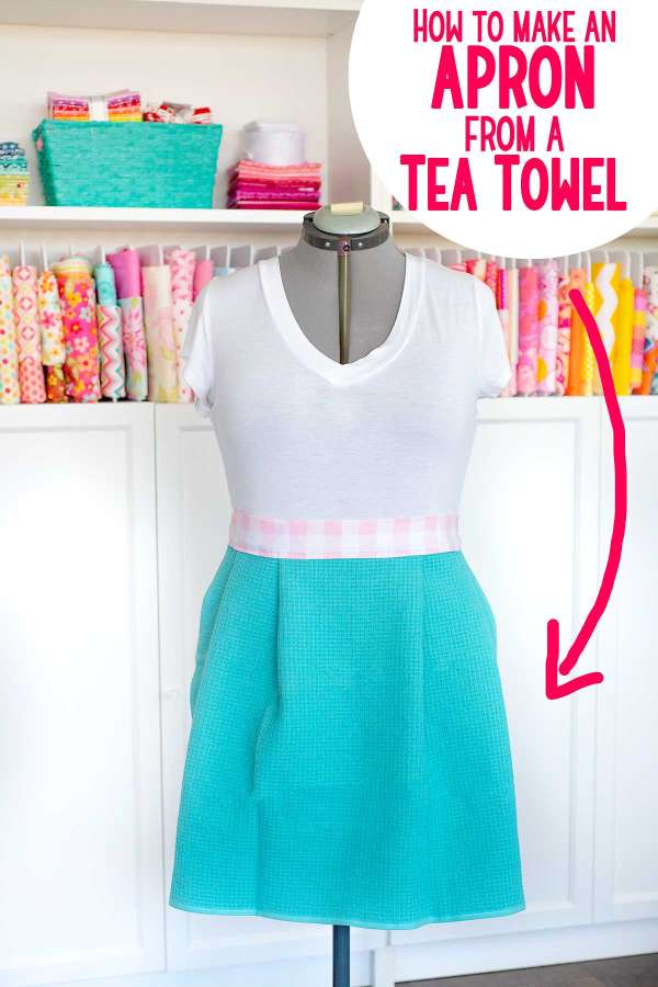 Easy Apron Made from a Tea Towel