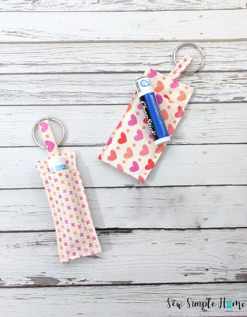 Lip Balm Holder Keyring Easy Sewing Tutorial