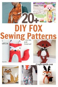 20 Fabulous Fox Patterns To Sew – Sewing