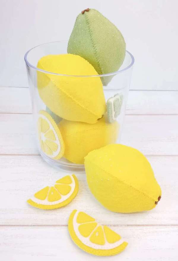 Felt Lemon or Lime - Free Sewing Pattern