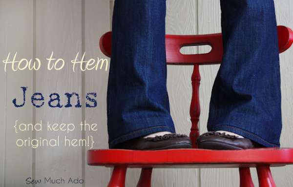 Easy Way to Hem Jeans to Keep Original Hem